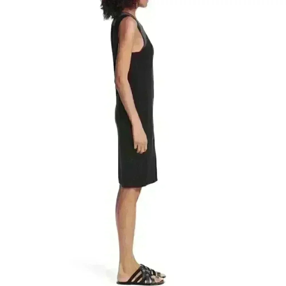NWOT Women's Black Stretch-knit Mini Dress - Picture 6 of 8